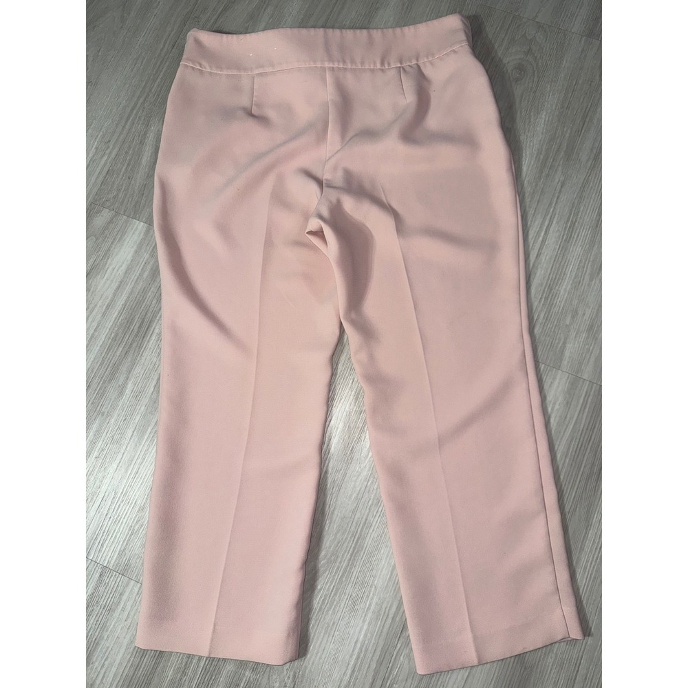 Ann Taylor Factory Pink Tie Waist Wide Leg Dress Pants Trousers 14 - Picture 10 of 11